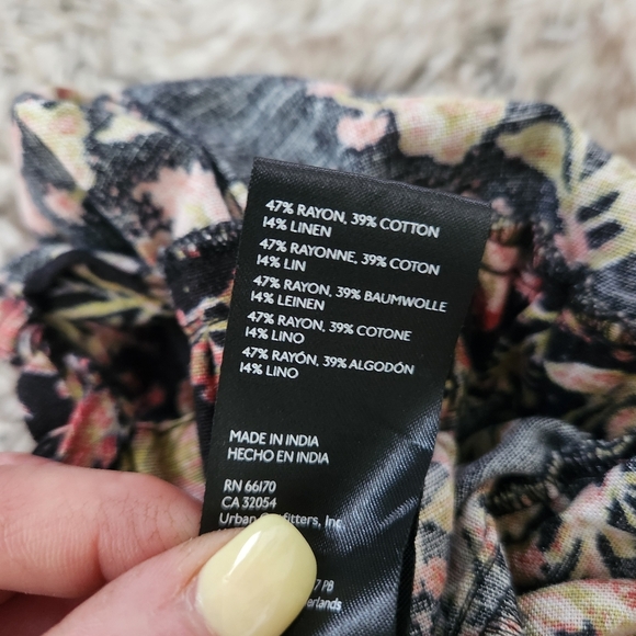 Free People Stand Out Printed One-piece Jumpsuit Black Women's Size Medium - Picture 10 of 15